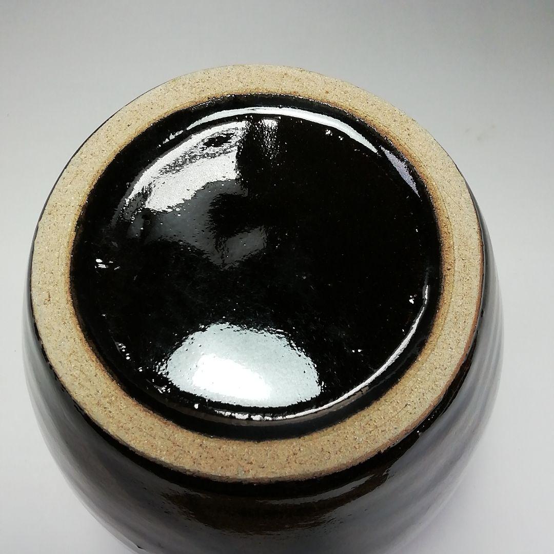 Ｓ６４１　水指　『織部』『郷之窯　水野建二作』　共箱　茶道具