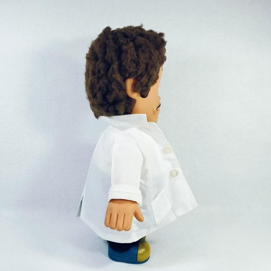 Dr.スランプ アラレちゃん 則巻千兵衛 本体 白衣 ソフビ 29cm ポピー