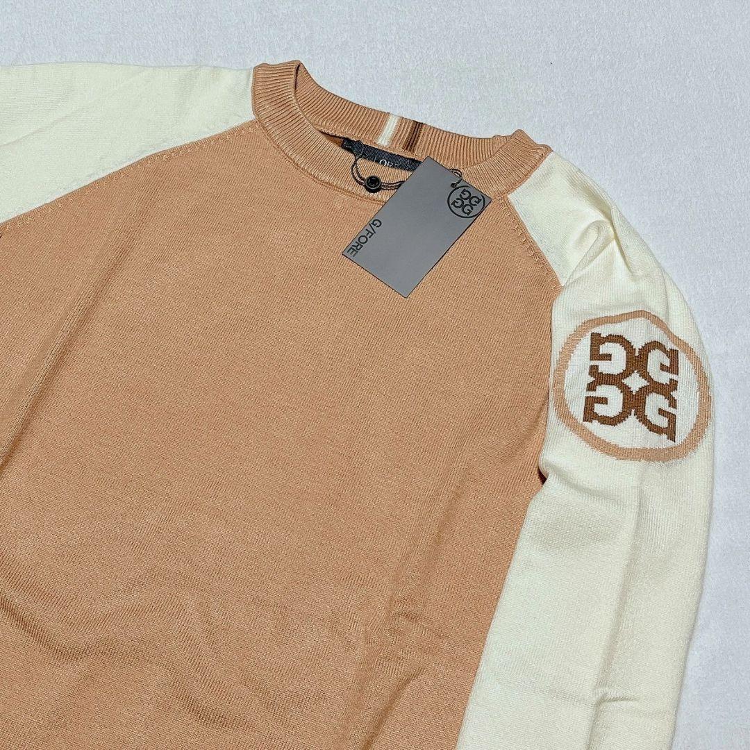 新品　G/FORE　ジーフォア　ゴルフ　セーター　ベージュ　Ｌ　レディース