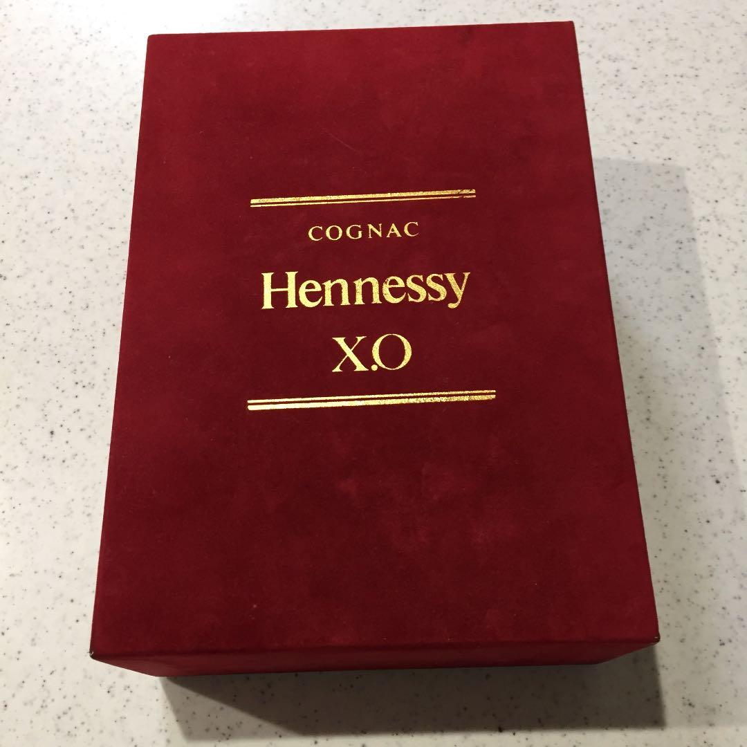 古酒 コニャック、ヘネシーブランデーXO、赤ベルベット箱
