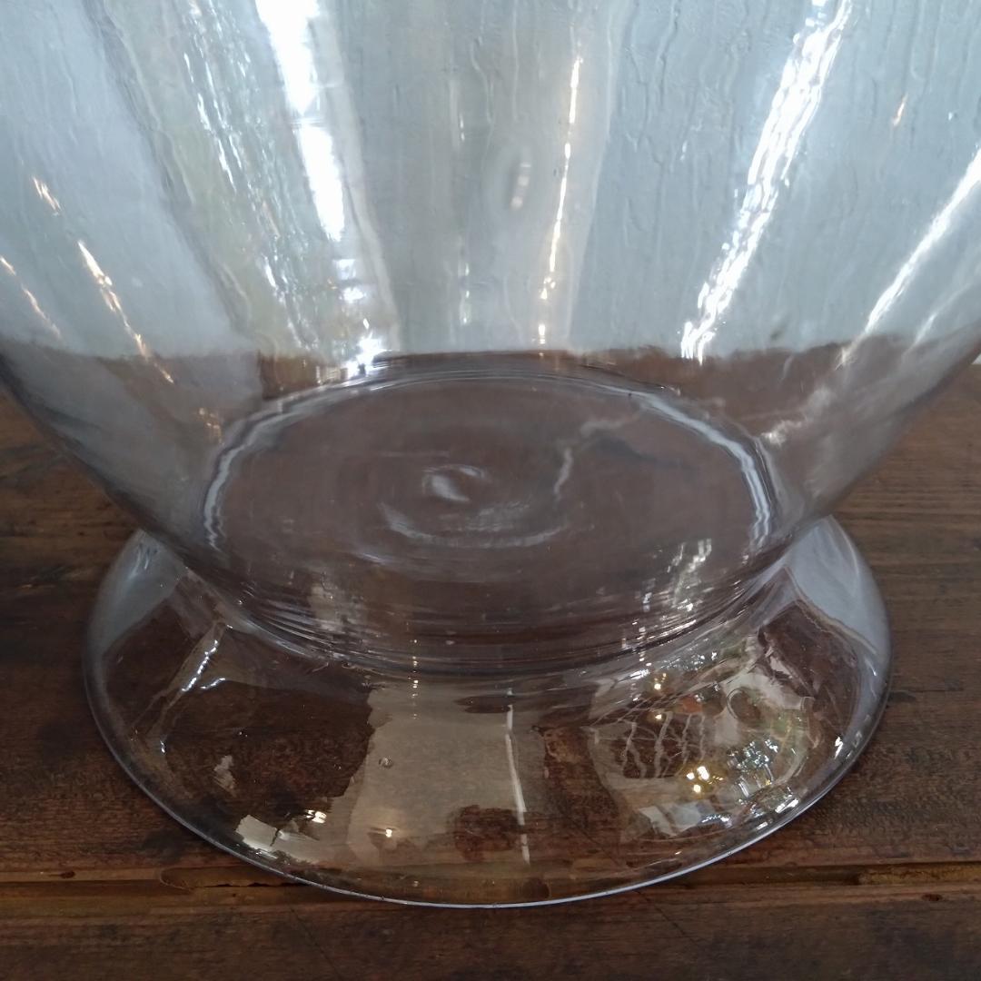 地球瓶　ガラス瓶　気泡