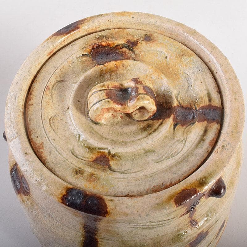 茶道具　美濃焼　大萱窯　加藤弥右衛門造　水指　共箱　V　8306