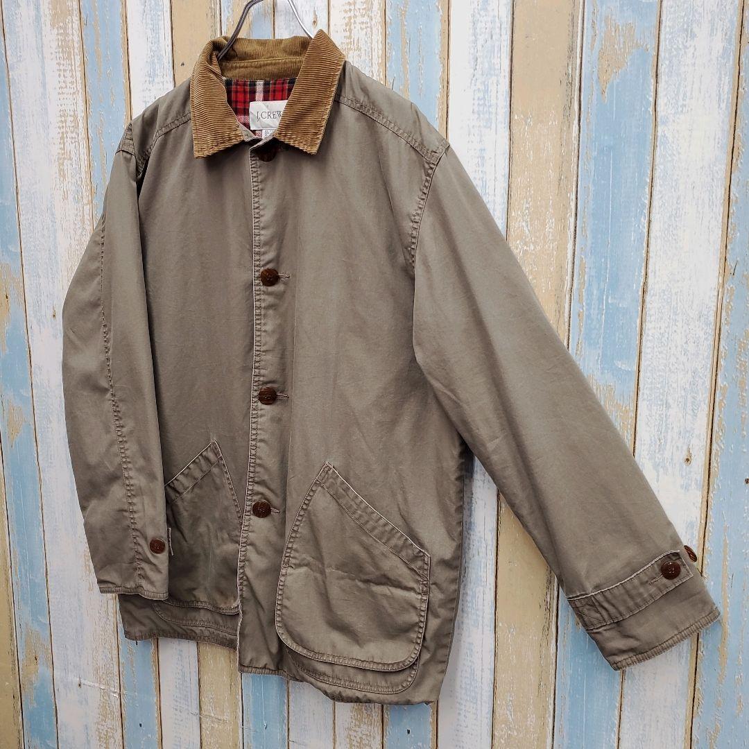 HB41☆ジェイクルー☆ハンティングジャケット☆襟元コーデュロイ☆ベージュ☆M