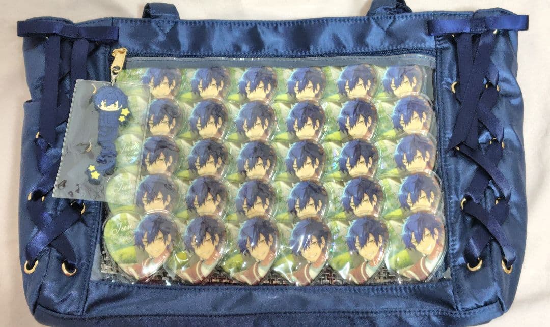 漣ジュン 痛バッグ 心光ハート缶バッジ