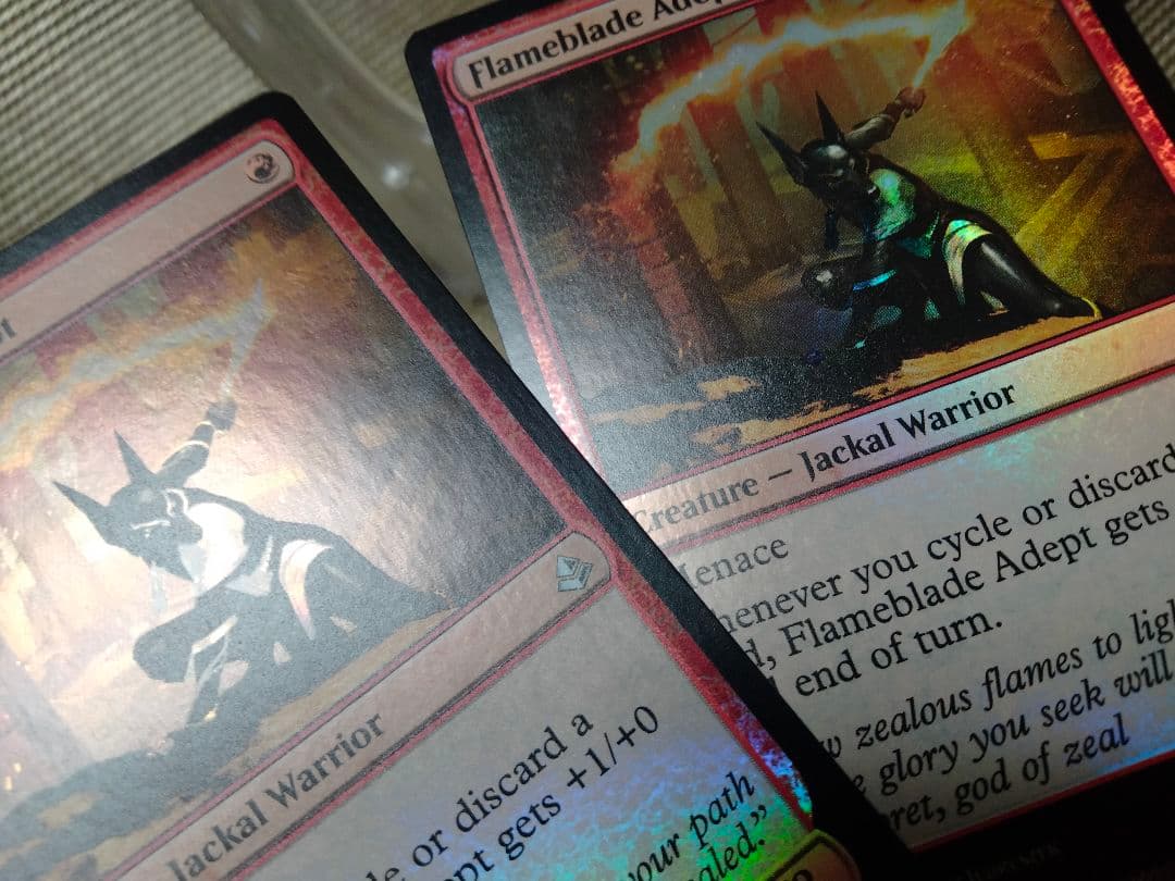 【ご確認用】アモンケット foil 炎刃の達人 英語 1枚　MTG