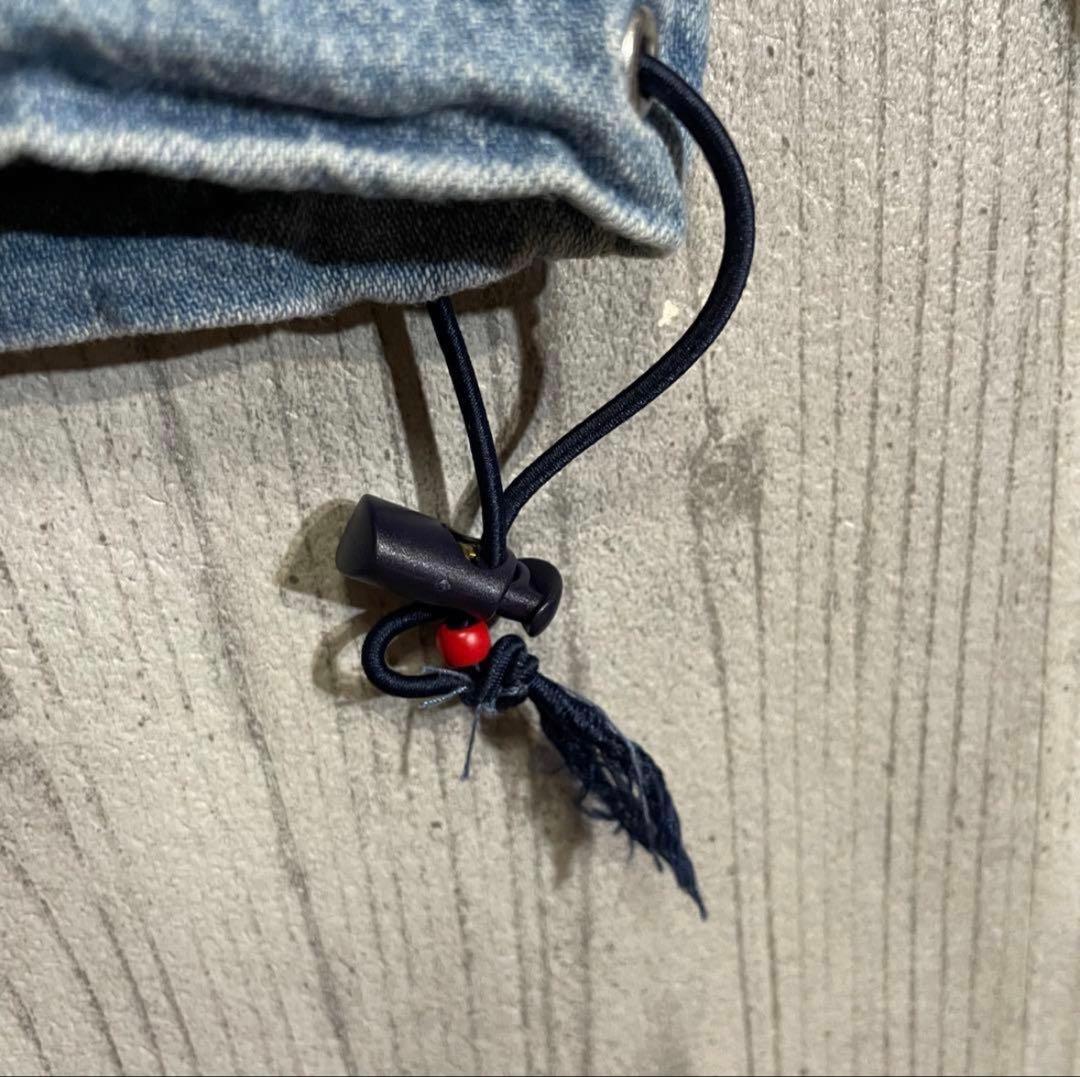 【希少入手困難】ポロスポーツ　刺繍ロゴ入　デニムアノラックジャケット　XL