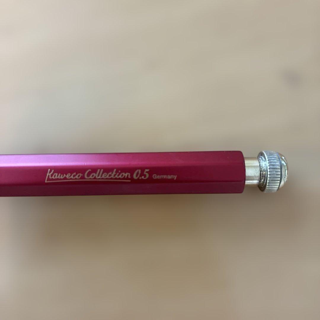 カヴェコスペシャルシャーペン赤0.5➕ 伝説のケリー白金シャーペン0.5