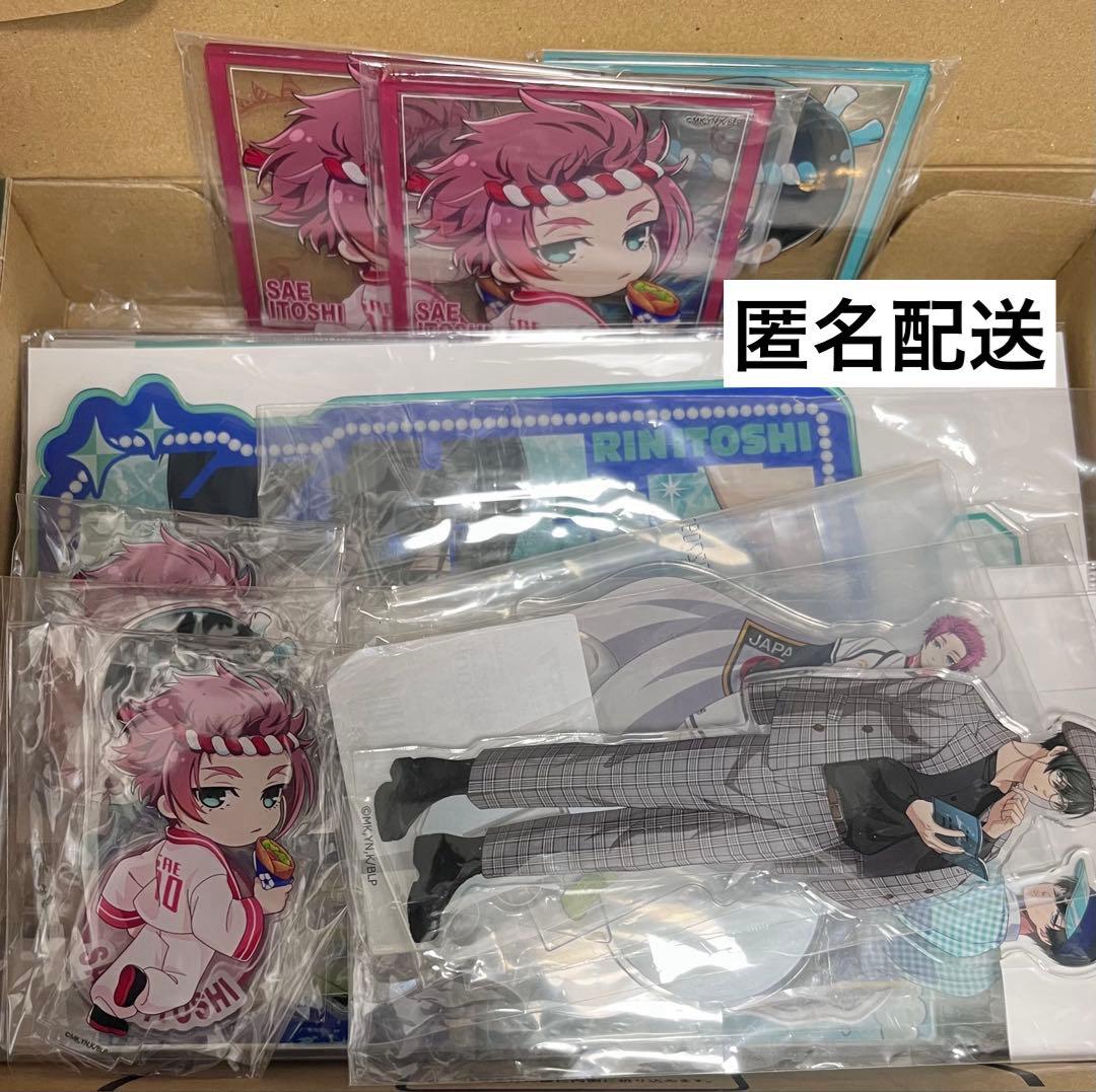 ブルーロック　糸師凛　糸師冴　アクリルスタンド　缶バッジ