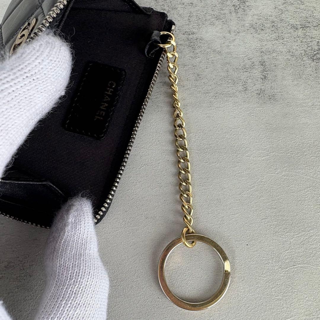 CHANEL シャネル　ラムスキンケース　カードケース　財布