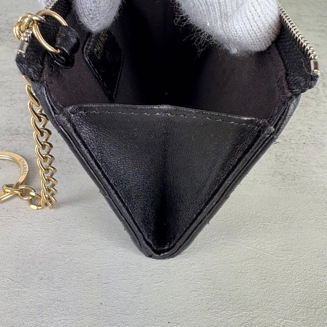 CHANEL シャネル　ラムスキンケース　カードケース　財布