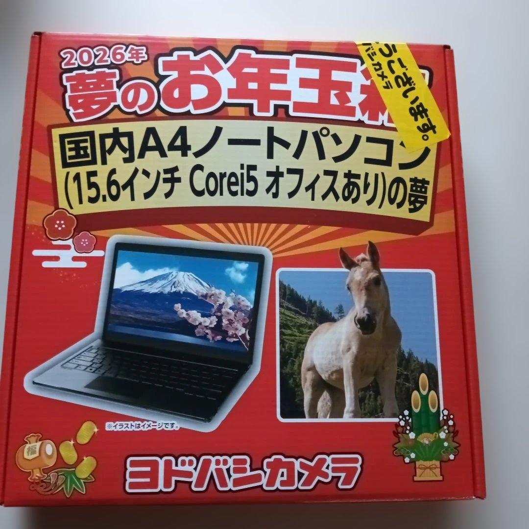 値下げ　ヨドバシカメラお年玉箱 国内A4ノートパソコン15.6インチ