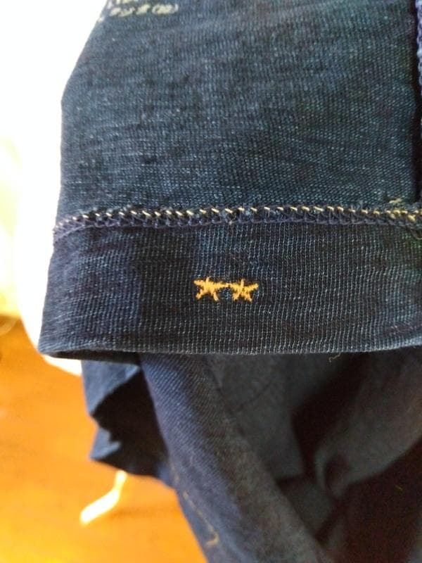 ク*リ様 45R ネイビー ノースリーブ タンクトップ　レース付き　星2つ　サイ