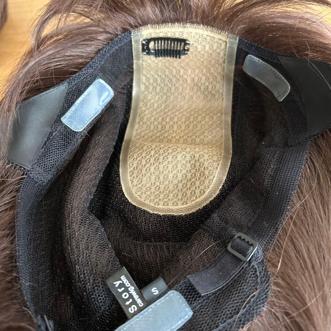 ダークブラウン ショートウィッグ 前髪あり