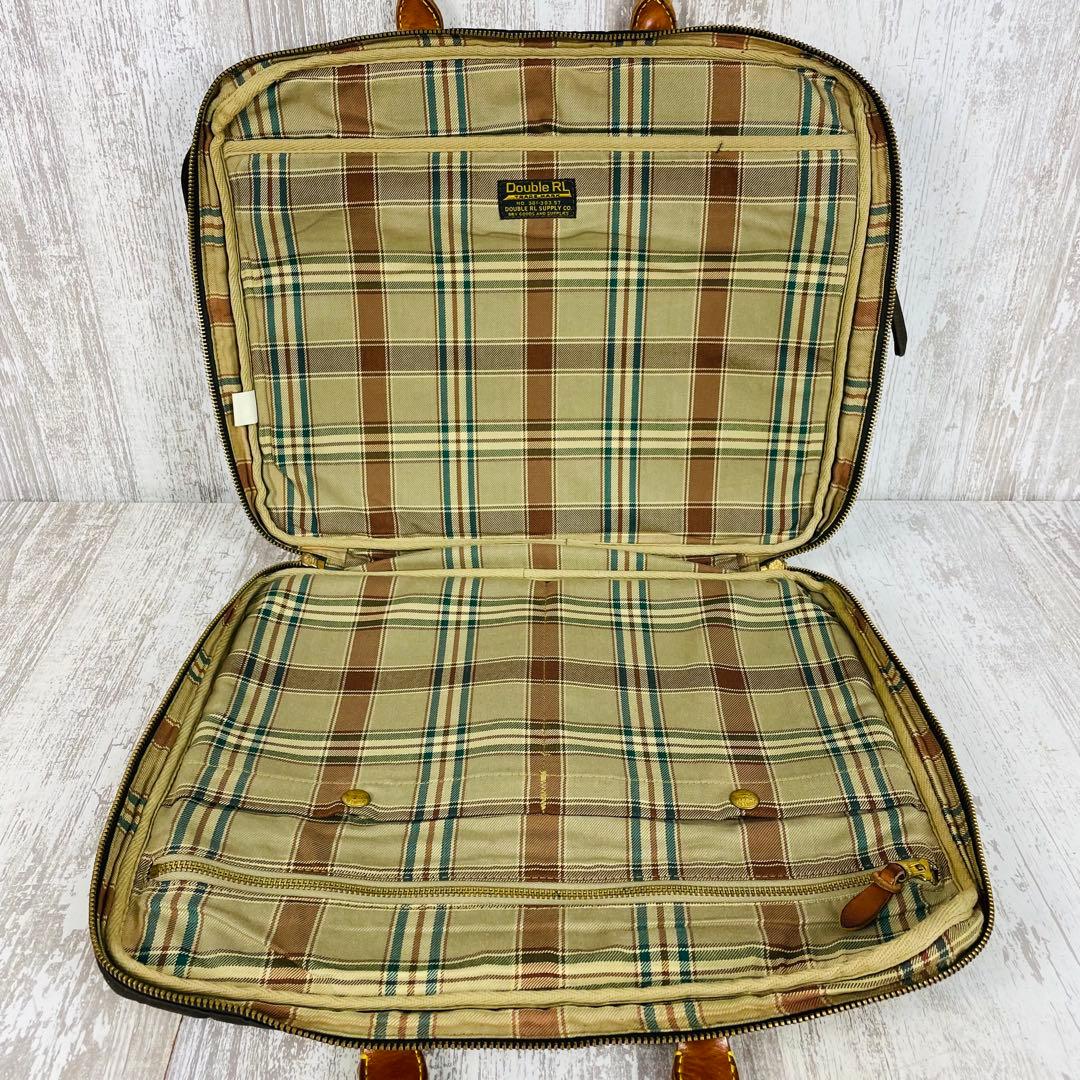 【希少】RRLダブルアールエル　ワックスドキャンバス　ブリーフケース【2way】