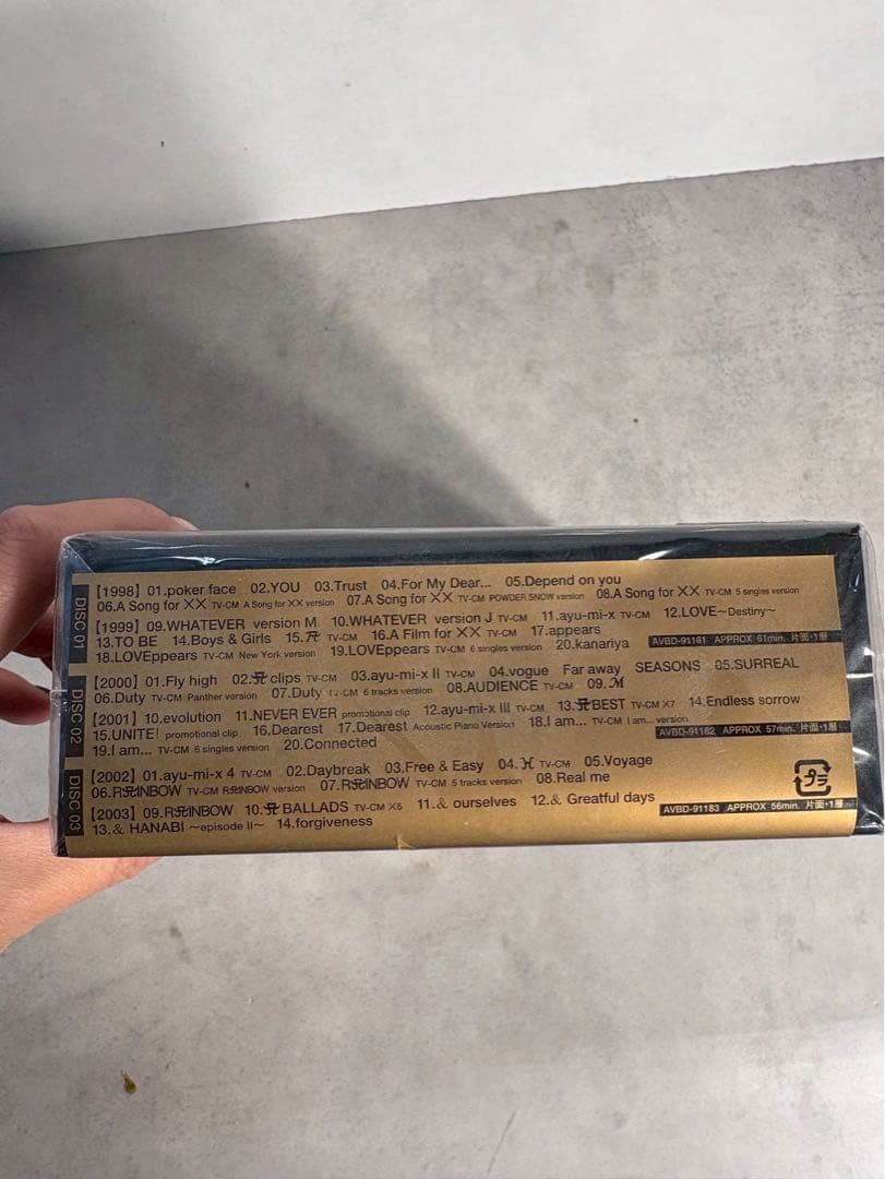 新品未開封 浜崎あゆみ complete clip box DVD 3枚 全54