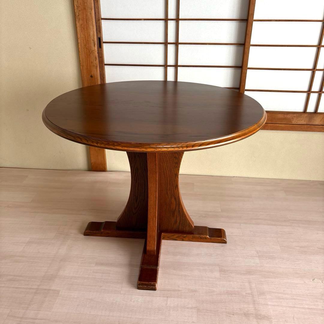 【美品】三越 ブルージュ ラウンドテーブル