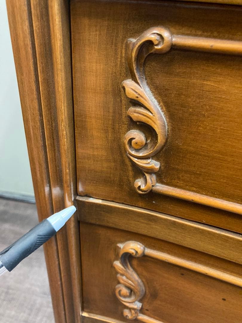 猫脚　家具　サイドチェスト　電話台　ビンテージ