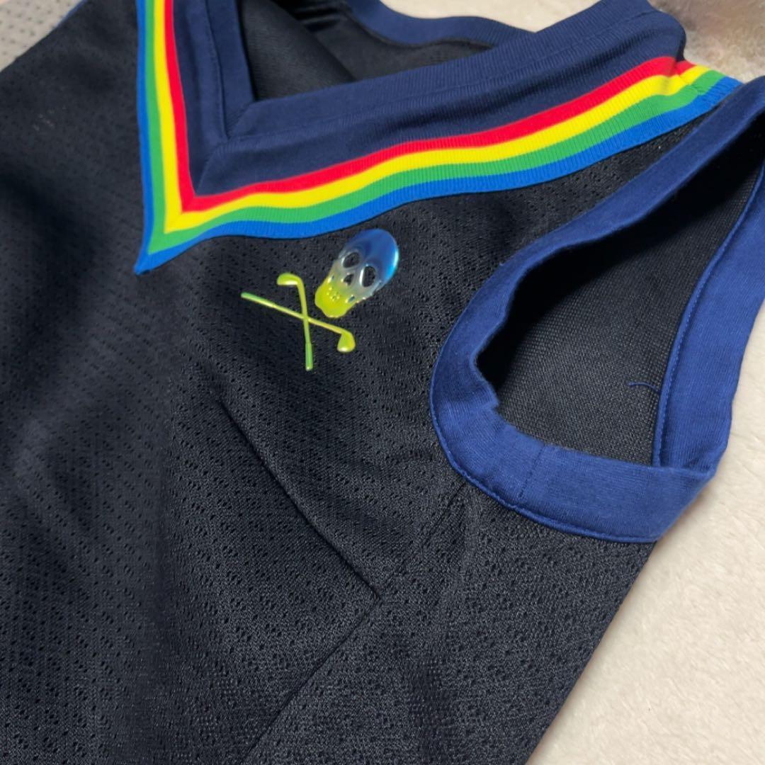 極美品　近年 マークアンドロナ セットアップ　レインボー　ベスト　スカート