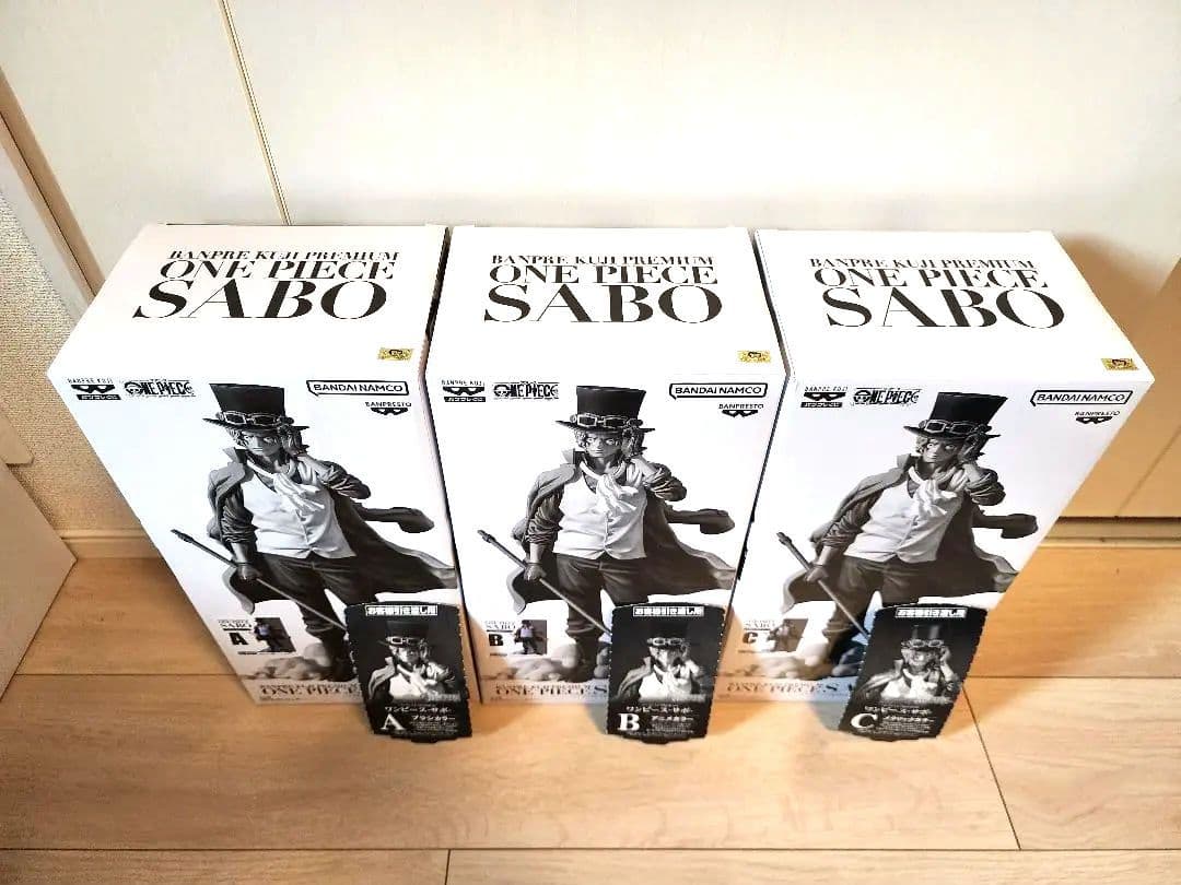 【新品未開封】バンプレくじ ONE PIECE サボ A賞/B賞/C賞セット