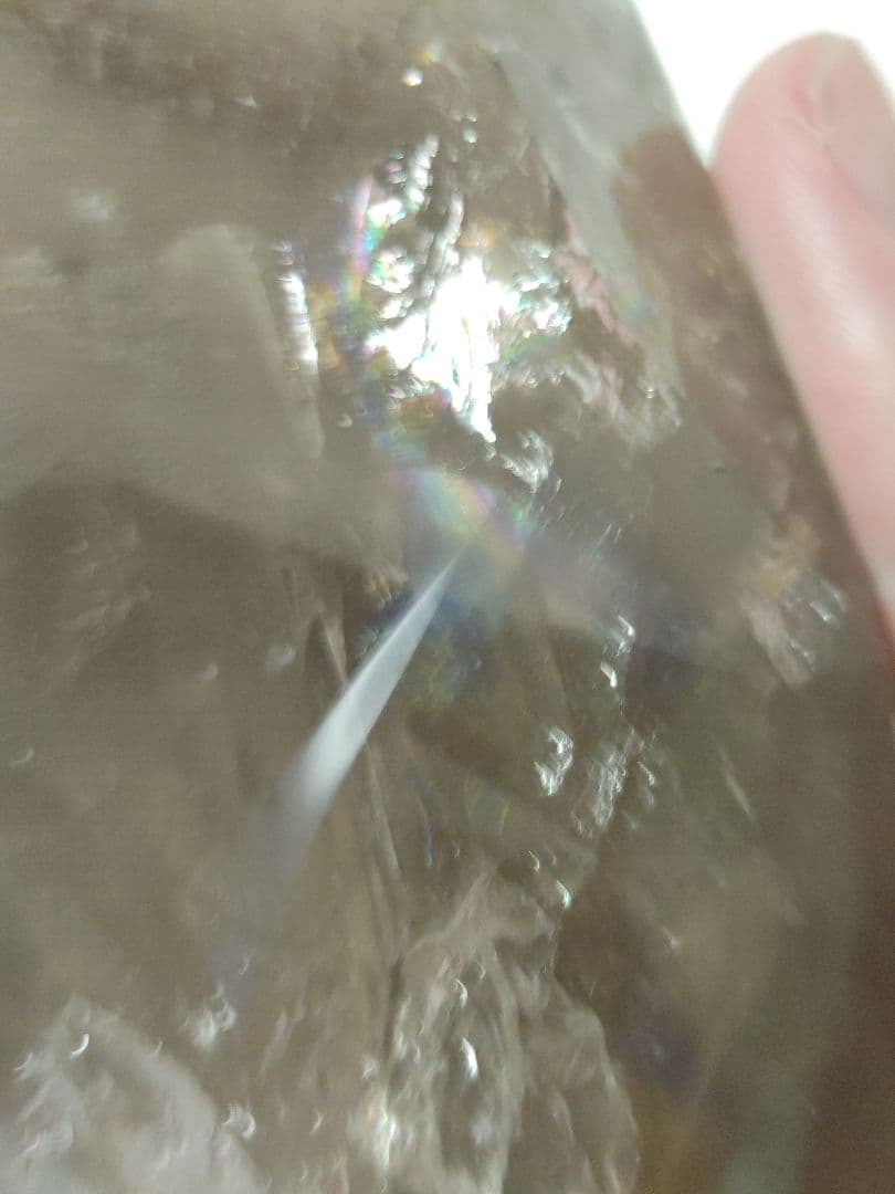 ブラジル産　ファントム　スモーキークォーツ　原石　797g