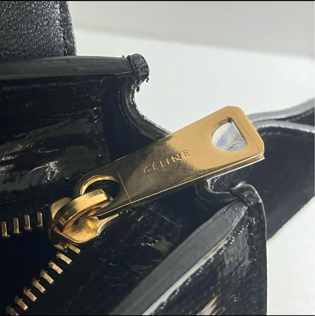 特価！！【極美品】セリーヌ トラペーズ 2way 黒 スエード 金具