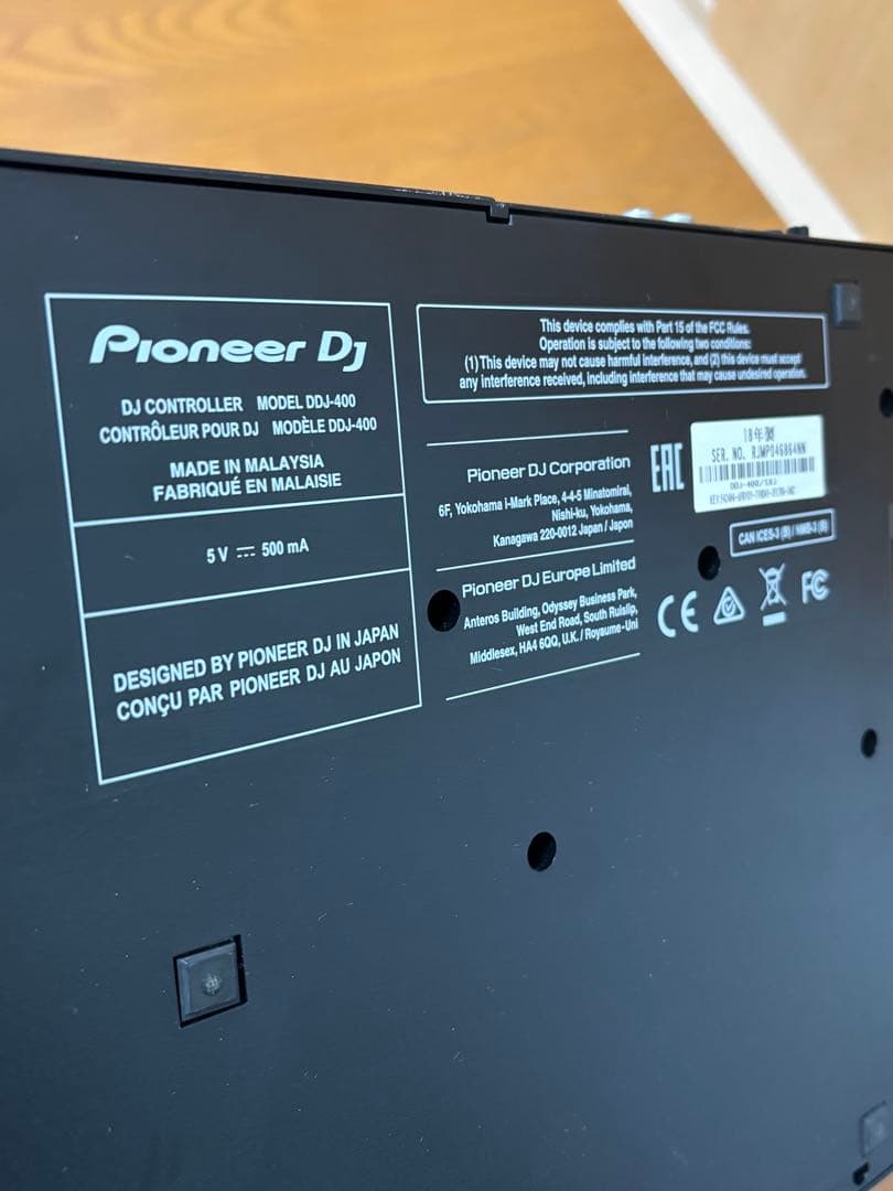 Pioneer パイオニアddj-400 DJコントローラー