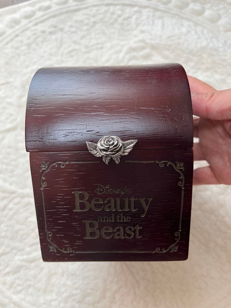レア！ディズニー美女と野獣ヴィンテージコレクション☆木製ボックス入り腕時計難あり