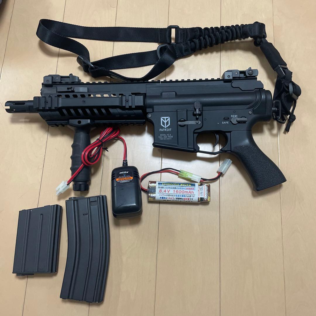 東京マルイM4パトリオットHCハイサイクル電動ガン バッテリー・マガジン2個付き