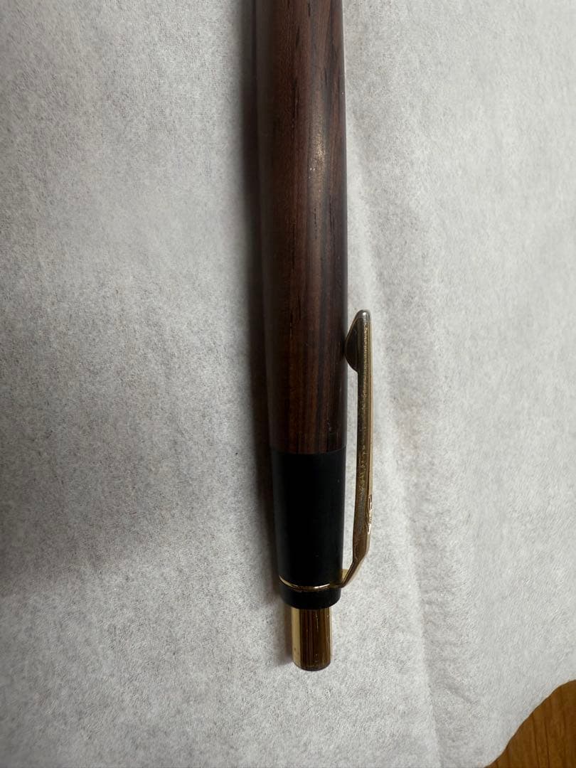 野原工芸　シタン　シャープペンシル　固定式先金付き　ゴールド