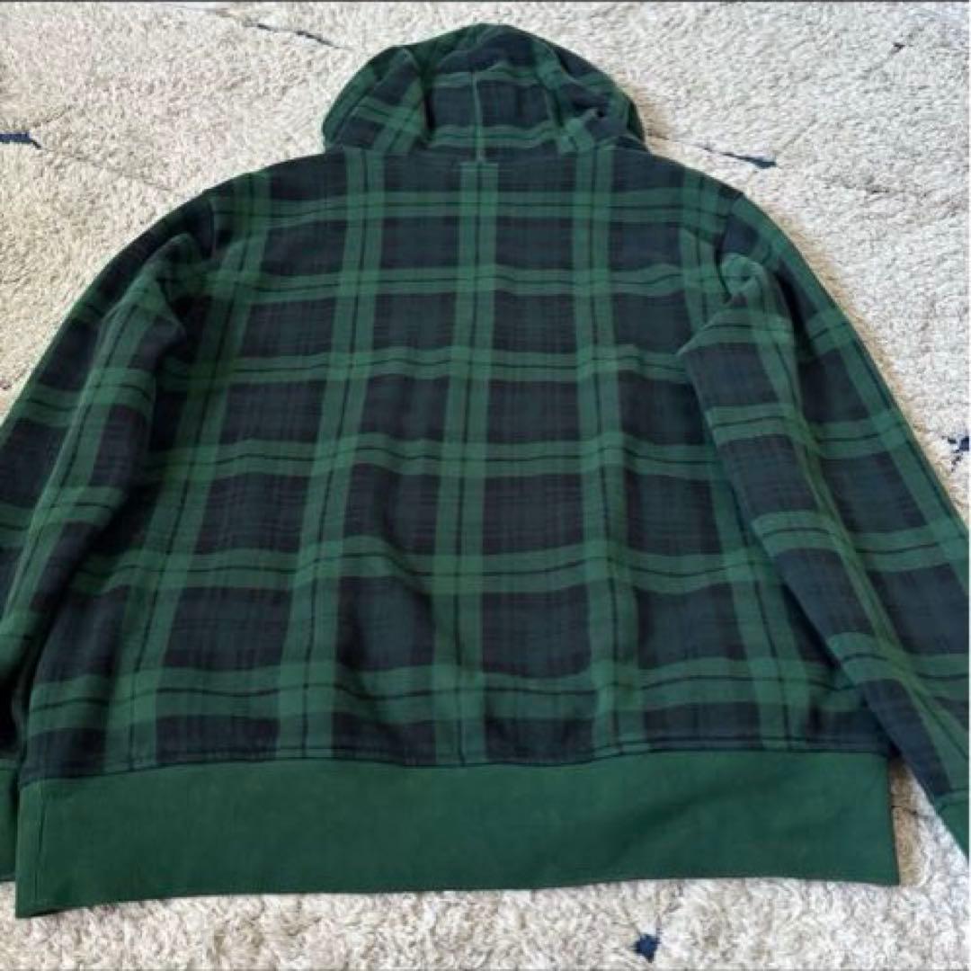 【希少✨】ポロラルフローレン　パーカー　レザーポニー　チェック　プルオーバー　Ｌ