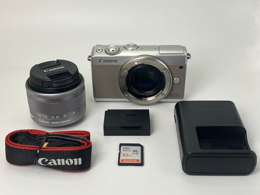 【返品保証・動作確認済】Canon EOS M100＋15-45mmレンズキット