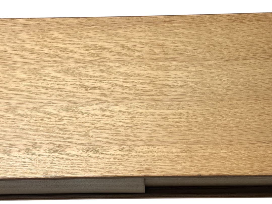 無印良品　オーク材 AVラック薄型（引戸）　テレビボード 幅110