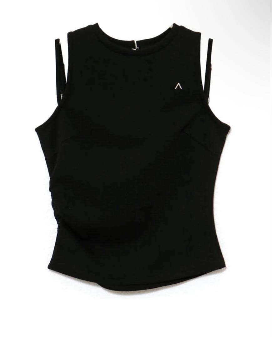 トップス ANDMARY Heart point tops black