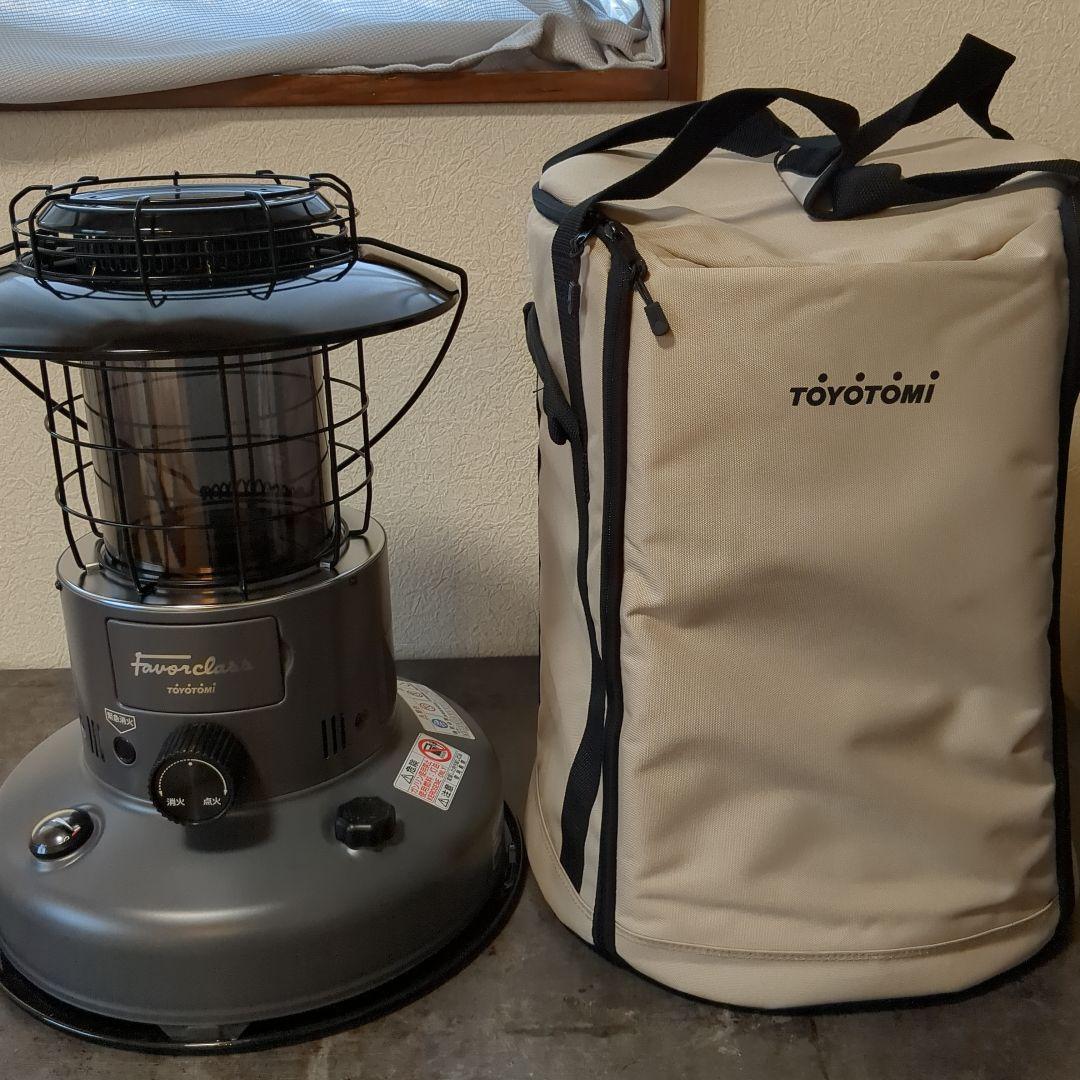 TOYOTOMI 石油ストーブ　ダークグレー　専用ケース付き