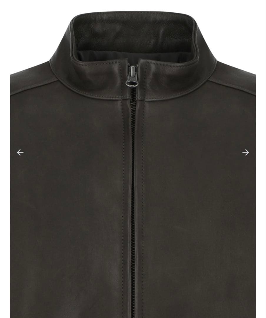 amomento ラムスキンレザー ブルゾン S