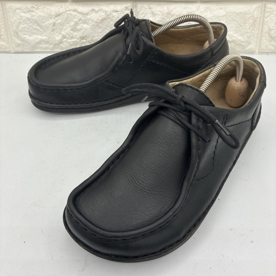 【良品】ビルケンシュトック パサデナ 41 チロリアン レザーシューズ ブラック