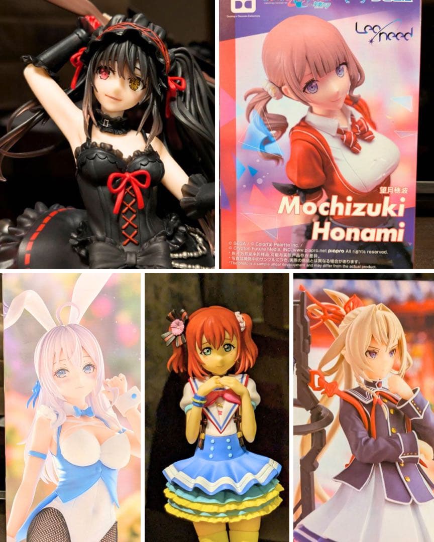 【豪華5体セット】美少女フィギュアまとめ売りモンスト(マサムネ) ロシデレ狂三他