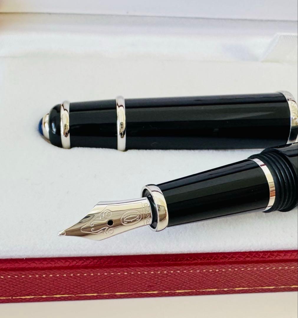 カルティエ 万年筆 ディアボロ ドゥ ブラック &シルバー