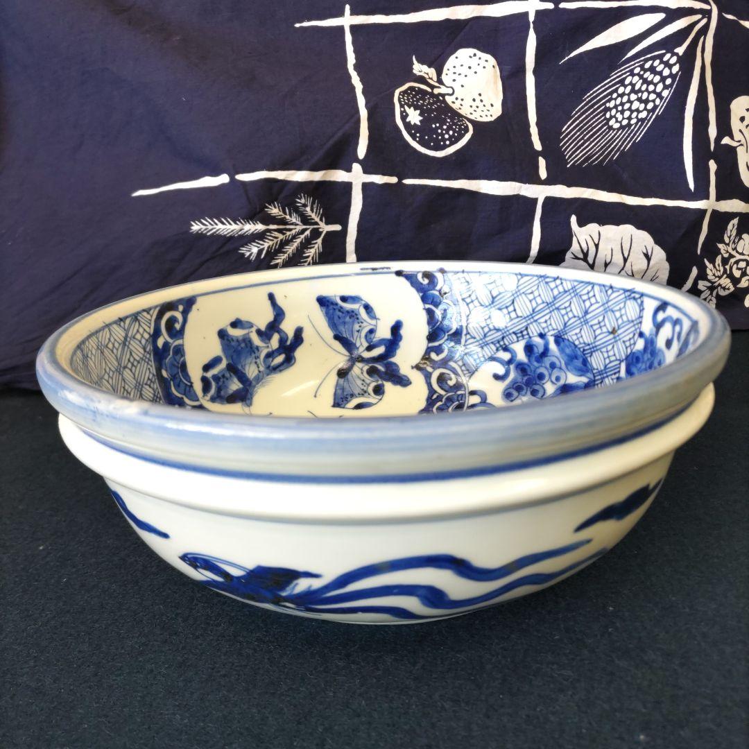 古伊万里　蝶大鉢　D109