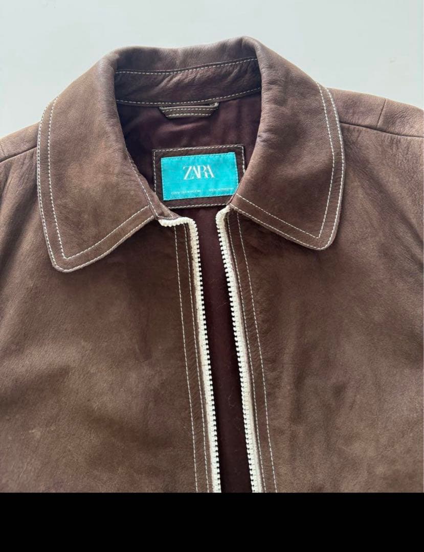 ZARA トップステッチスエードジャケット X HARRY LAMBERT