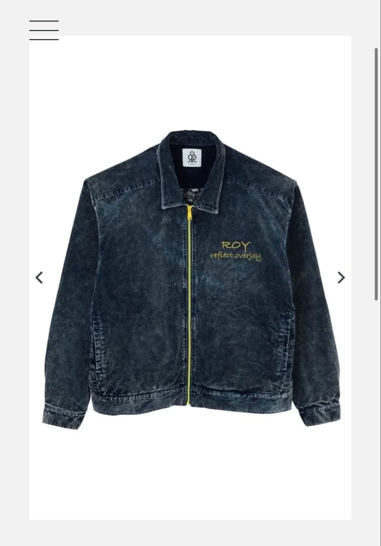 ROY reflect overjoy コーデュロイジャケット ネイビー