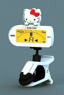 未開封KORG AW-2GKWクリップチューナーハローキティ ホワイトとブラック