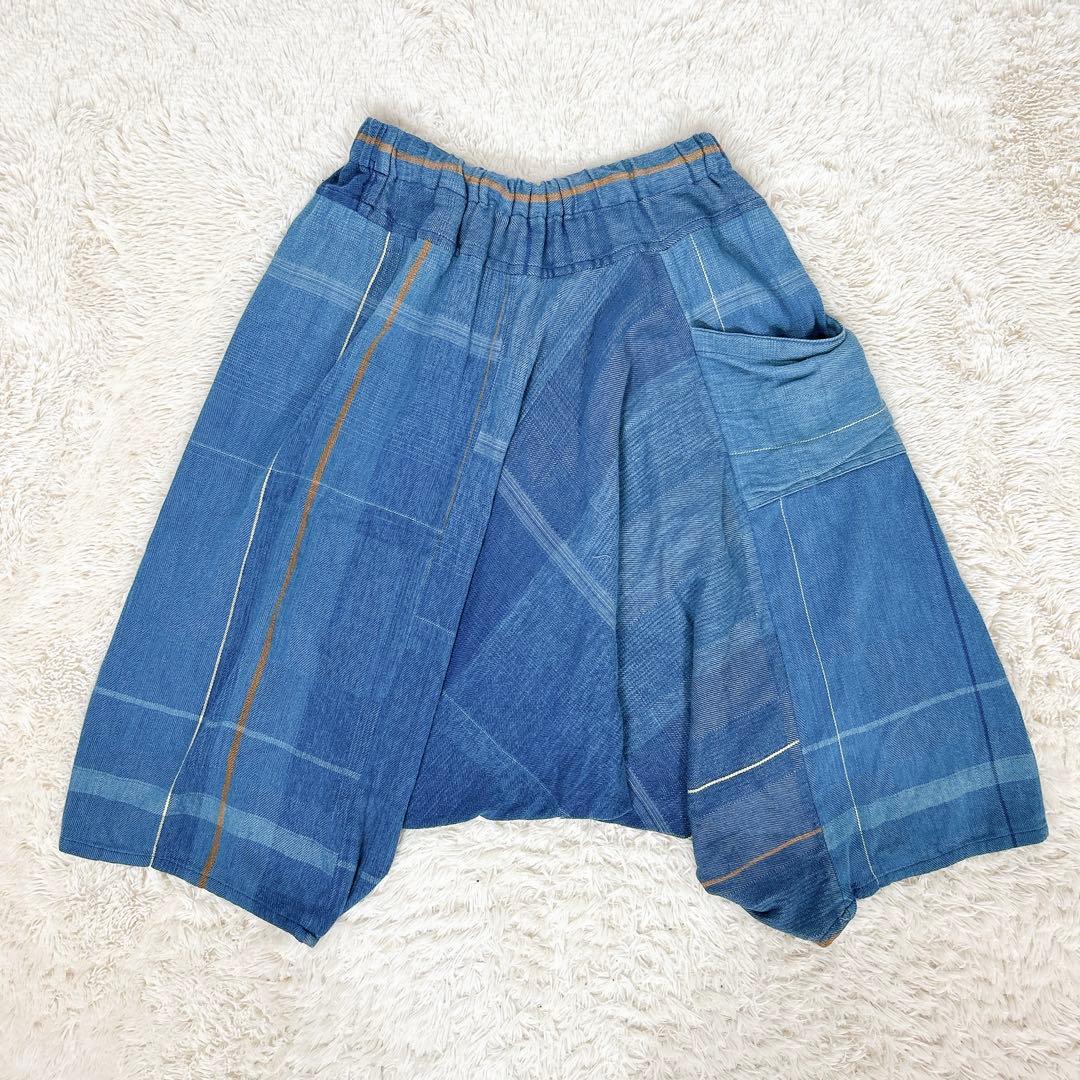tamaki niime タルンパンツ　ショート　ブルー系