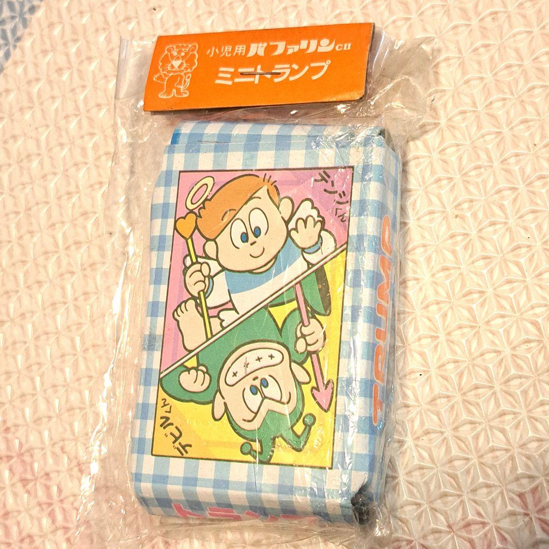 バファリン　ミニトランプ レトロなキャラクターイラスト入り　テンシくんデビルくん