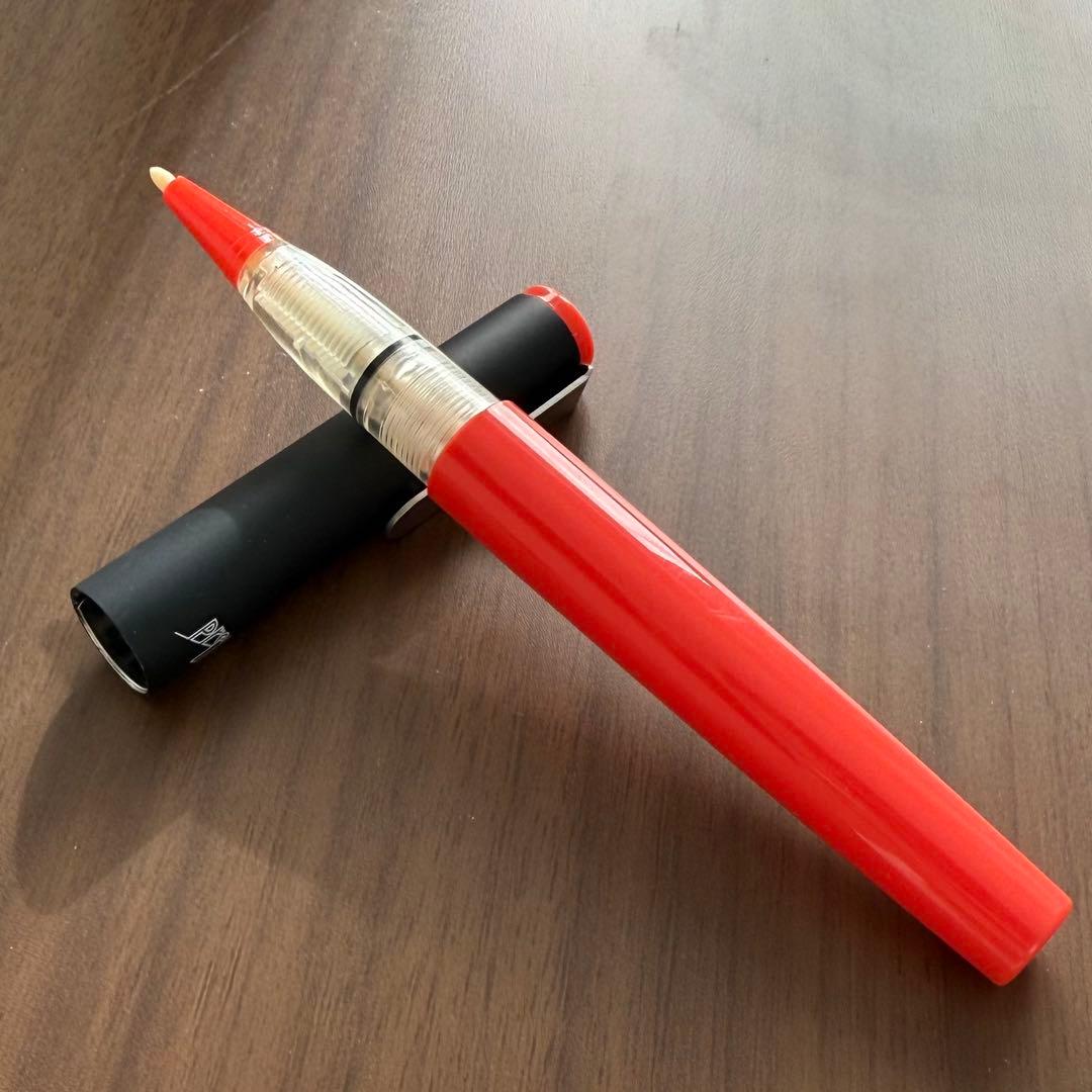 稀少 SN-800A プラチナ ソフトペン 赤軸　昭和　レトロ　丸つけペン　採点