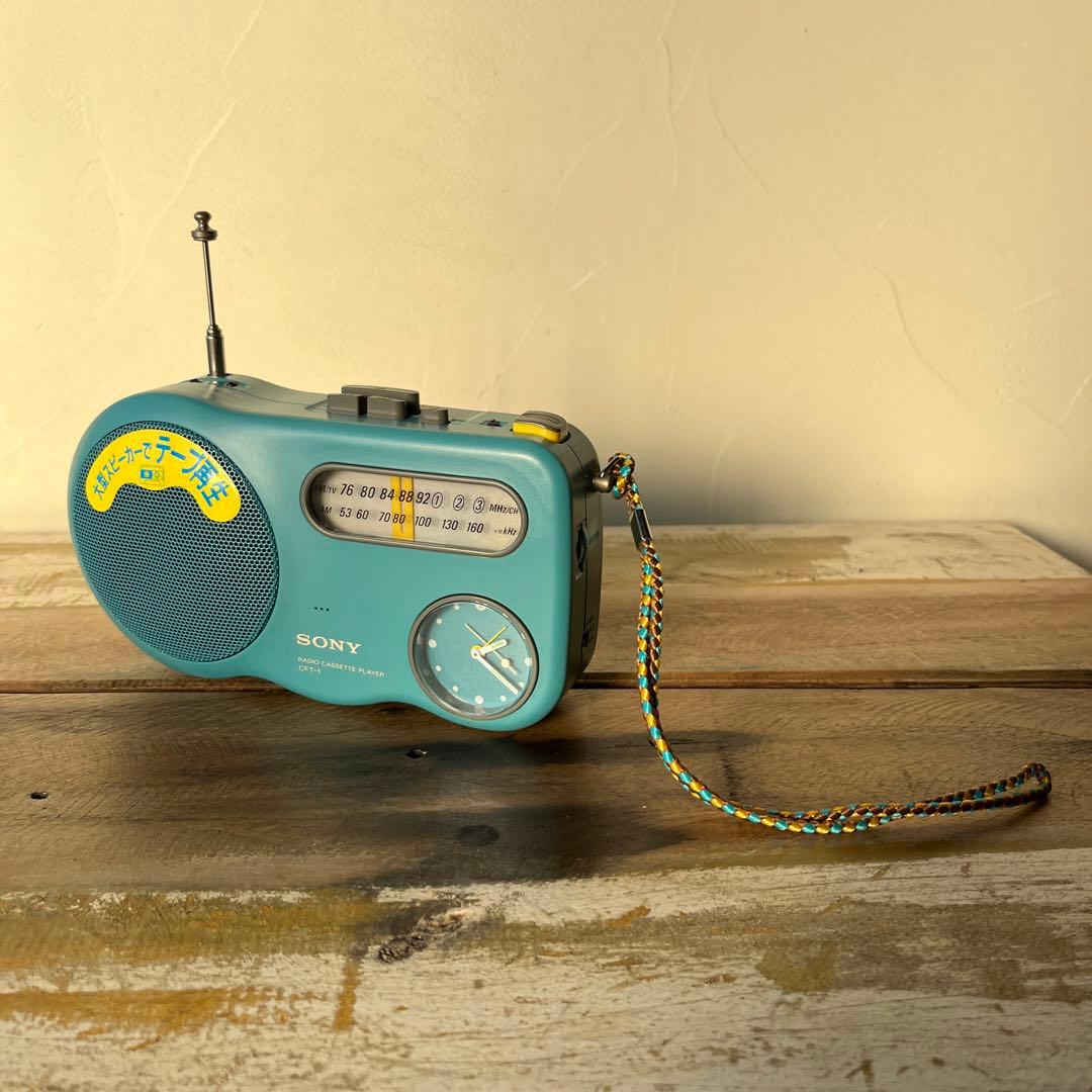 SONY CFT- 1 説明書　袋付 1994 レトロ　ラジオカセットプレーヤー