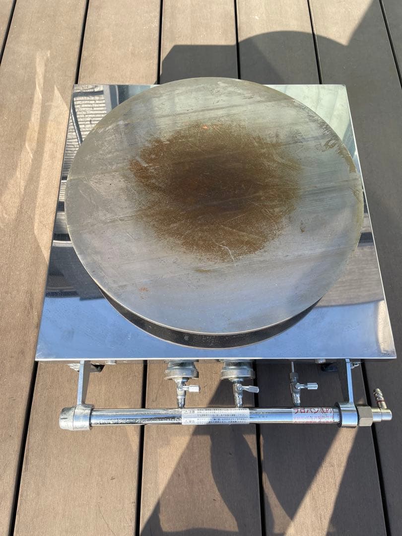 美品　クレープ　焼き台 LPガス　業務用　キッチンカー　クレープ台　ガス