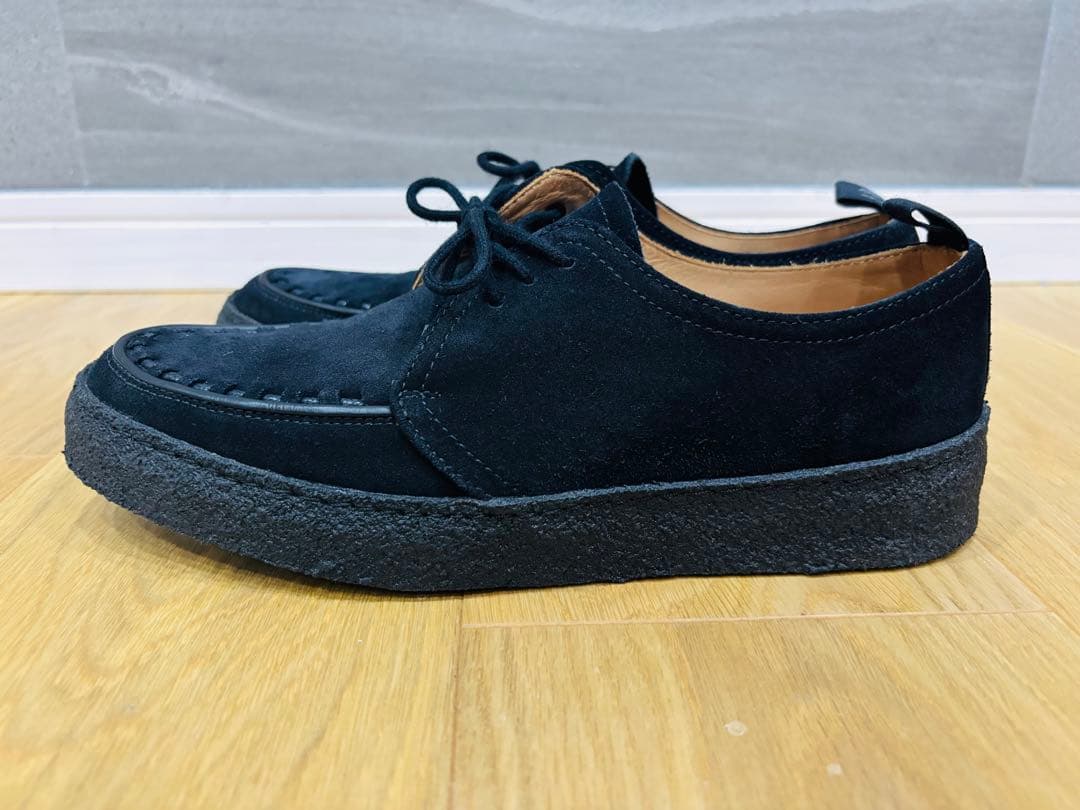 ◆美品　ECOX PATRICCOX 黒 スエード モカシン シューズ