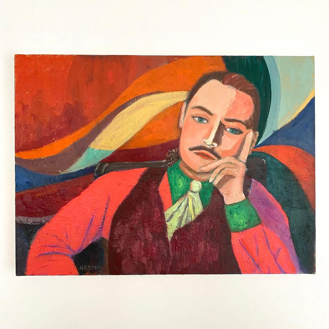 人物画 P8 油彩画 絵画 アート