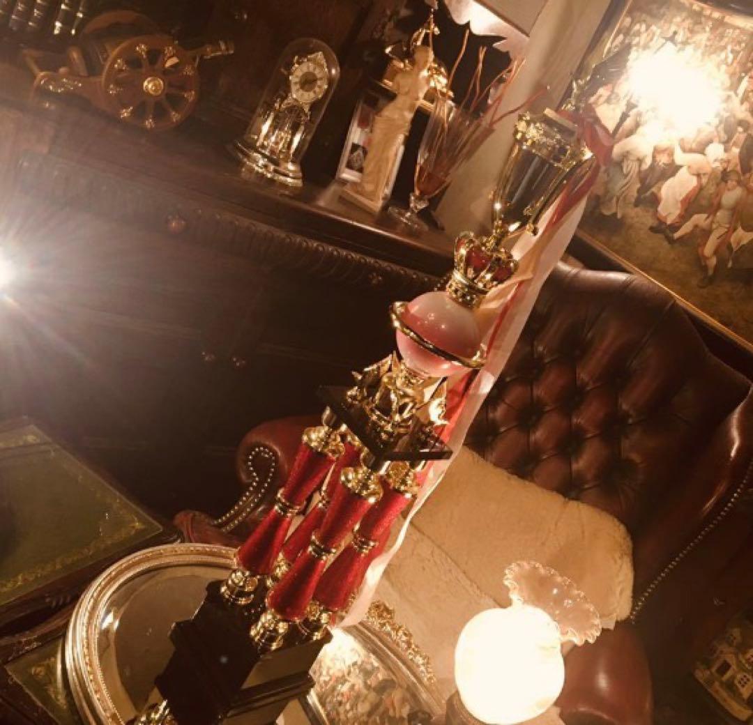 湯布院アンティーク 80'レトロビンテージ 高級トロフィー置物インテリア H83